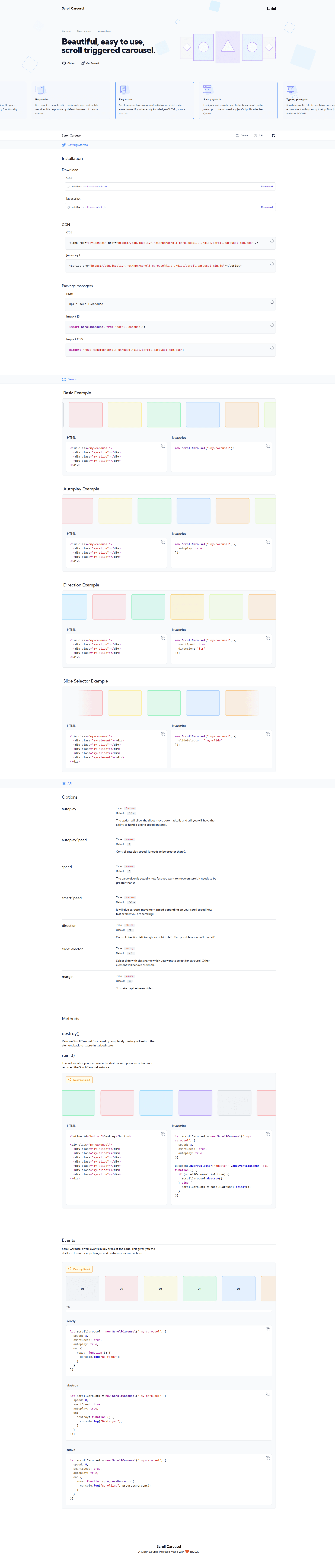 Scroll Carousel